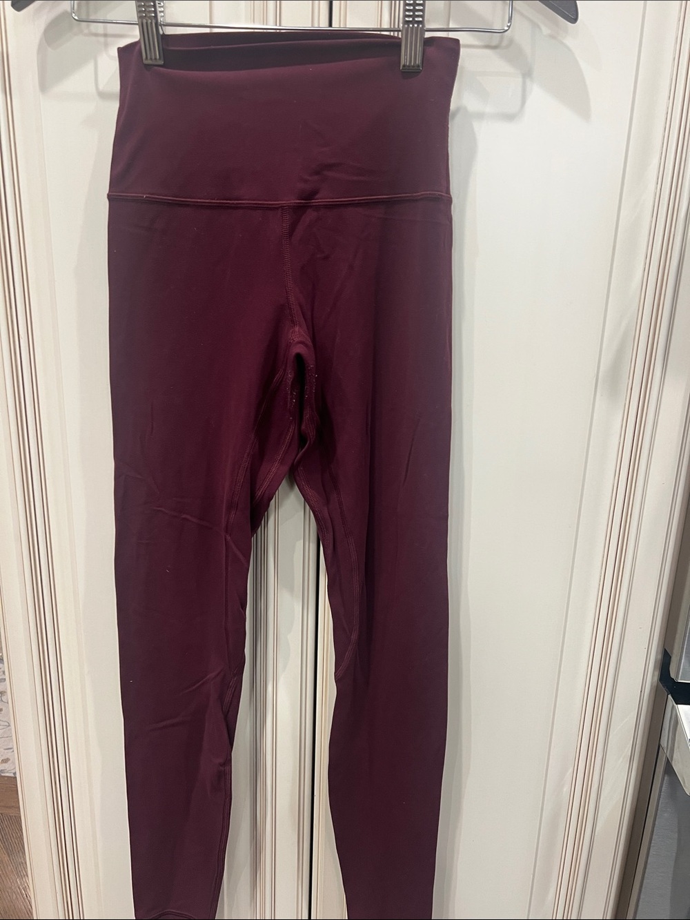 High-Rise Burgundy women’s Leggings